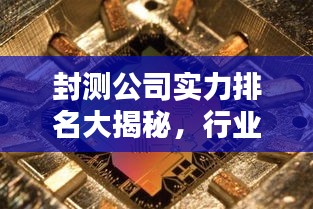封测公司实力排名大揭秘，行业领军者的秘密武器全解析！