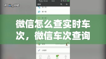 微信怎么查实时车次，微信车次查询 