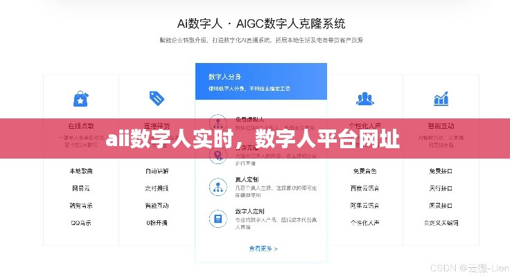 aii数字人实时，数字人平台网址 
