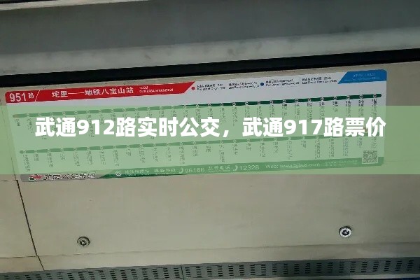 武通912路实时公交，武通917路票价 