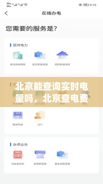 北京能查询实时电量吗，北京查电费下载什么软件 