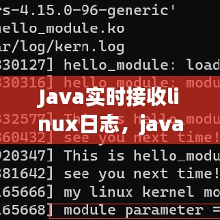 Java实时接收linux日志，java读取日志 