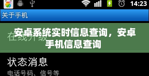 安卓系统实时信息查询，安卓手机信息查询 