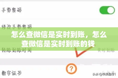 怎么查微信是实时到账，怎么查微信是实时到账的钱 