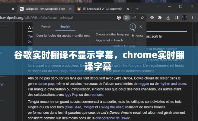 谷歌实时翻译不显示字幕，chrome实时翻译字幕 