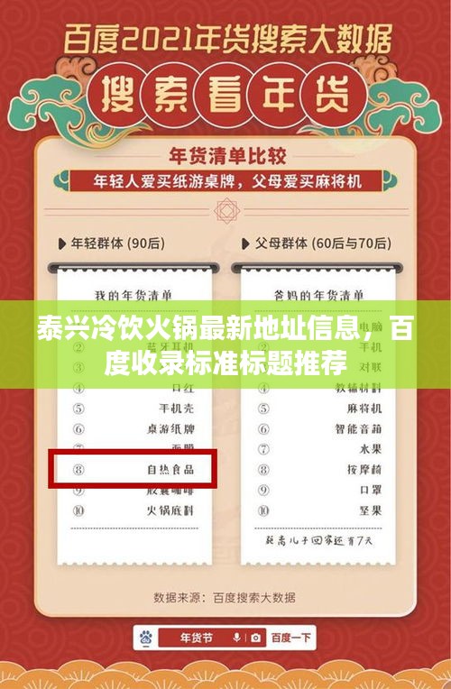 泰兴冷饮火锅最新地址信息，百度收录标准标题推荐
