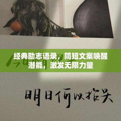经典励志语录，简短文案唤醒潜能，激发无限力量