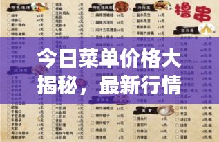 今日菜单价格大揭秘，最新行情一网打尽